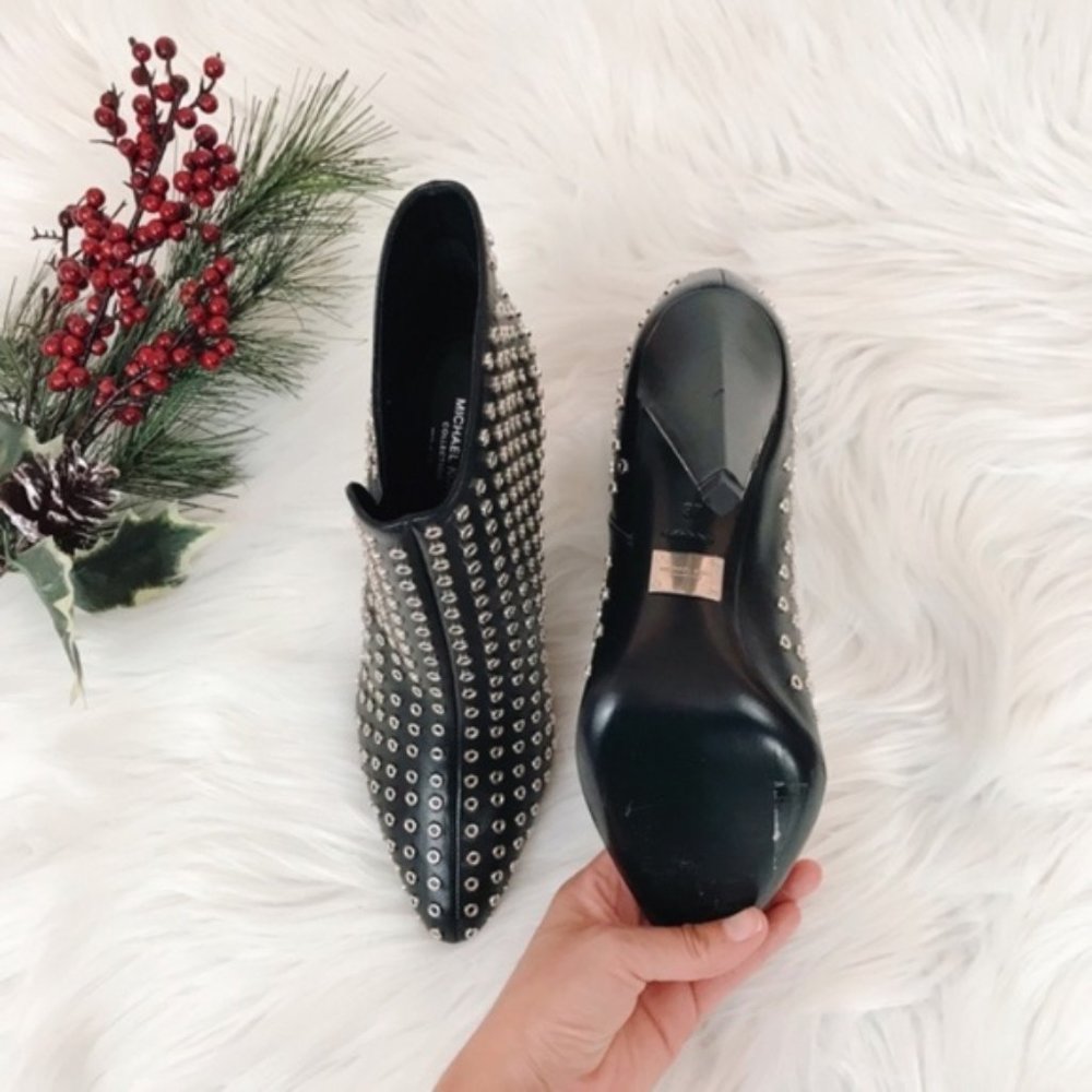 MICHAEL KORS Angelina Grommeted Ankle Boots-NEW - Picture 3 of 7